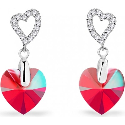 Spark červené se Swarovski Elements Amore KCS622810LSISH Light Siam Shimmer