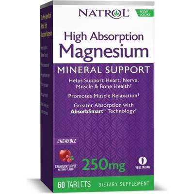 Natrol Magnesium - High Absorption - Магнезий | 60 tabs (4604)