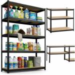Springos Метална система за рафтове без пружини с MDF плоскости, 150x75x30cm - Макс. Максимално натоварване 675 kg (HA5261)