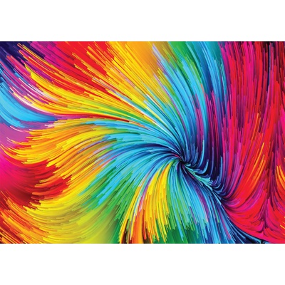 Enjoy - Puzzle Colourful Paint Swirl - 1 000 piese