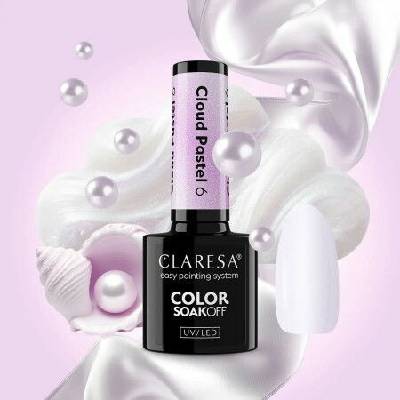 Claresa SoakOff UV/LED Color Cloud Pastel gélový lak na nechty s použitím UV/LED lampy odtieň 6 5 g