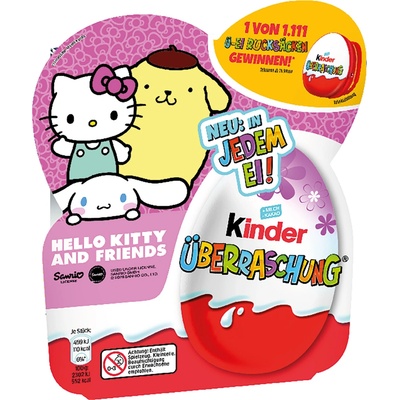 Kinder Surprise vajíčka Hello Kitty 4 ks 80 g
