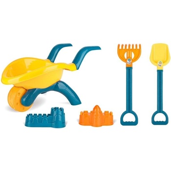Raya Toys Комплект играчки за пясък Raya Toys Количка с аксесоари, 5 части