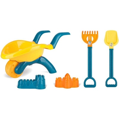 Raya Toys Комплект играчки за пясък Raya Toys Количка с аксесоари, 5 части