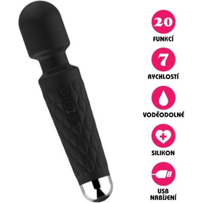 VšeNaSex.cz Masážní USB Silicone Erotic Wand