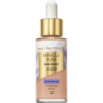 Max Factor Miracle Pure Skin Reset 2in1 Serum Foundation 10-30 Fair W Make-up 30 ml