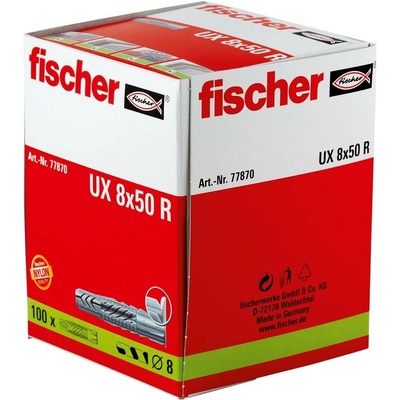 Fischer UX 8 x 50 R univerzálna hmoždinka 50 mm 8 mm 77870 100 ks