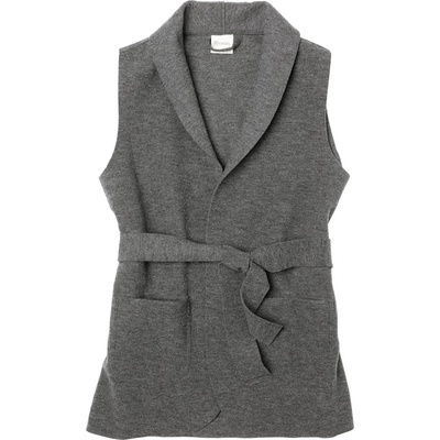 Engel Дамски вълнен елек Engel Women's Vest Merino vest - Lavagrau Melange - размер 34/36 (EU) (132-1523-0111)