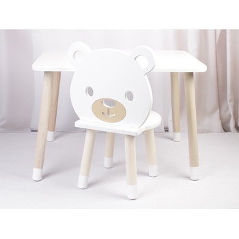 ELIS DESIGN Dětský stůl a židle Medvídek stůl + 2 židle