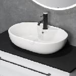 Bath Deluxe Умивалник за плот TROMSO 59, 5x41 cm керамичен/бял (BT0173)