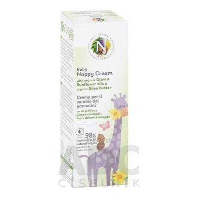 NATURAL Detský plienkový krém bio olivový, slnečnicový olej a bambucké maslo 100 ml