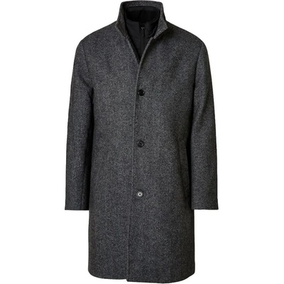SELECTED Палто Selected Rainar coat - Grey (Black / Black / White)