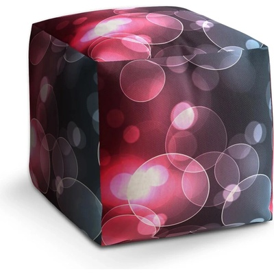 Sablio Taburet Cube Bublinová abstrakce: 40x40x40 cm