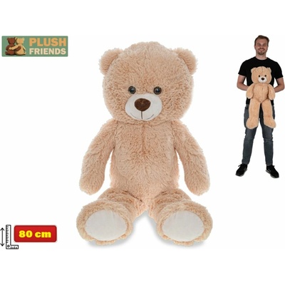 Mikro Trading Medveď svetlo hnedý Plush Friends 80 cm