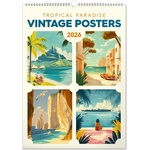 REALSYSTEM Vintage Posters 2026 Тропически рай 6094-TP стенен календар (6094-TP)