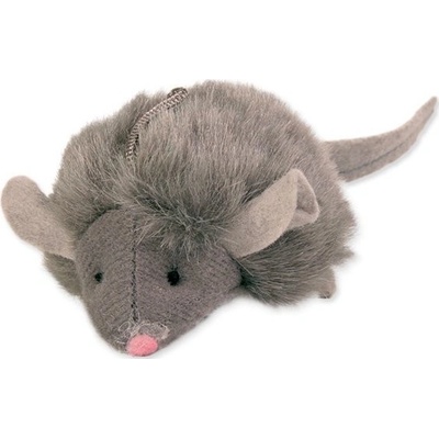 Trixie mikročipová myš se zvukem, catnip 6 cm