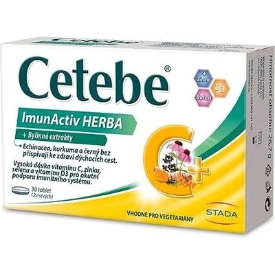 Cetebe ImunActiv HERBA 30 tabliet