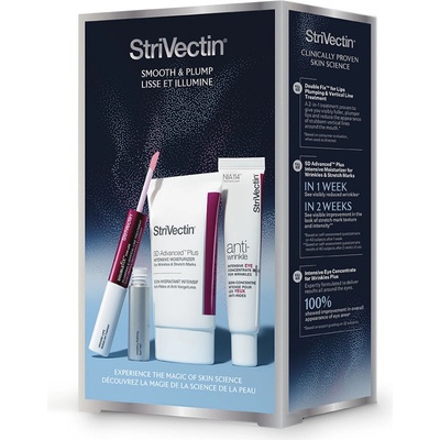 STRIVECTIN Smooth & Plump anti-age set StriVectin SD Advanced PLUS Intensive Concetrate 60 ml+StriVectin Intensive Eye Concetrate For Wrinkles PLUS 30 ml+StriVectin Double Fix For Lips Plumping & Vert