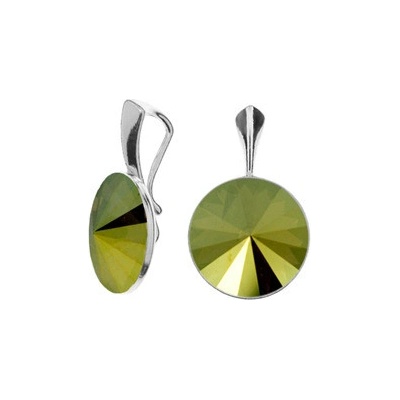 Nubis Stříbrný přívěšek Crystals from Swarovski Iridescent Green NBP141 IR