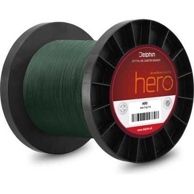 Delphin šňůra HERO zelená 1000m 0,25mm 16,8kg