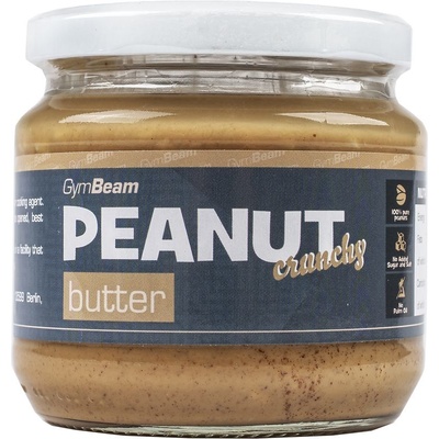 GymBeam Peanut Butter křupavé arašídy 340 g