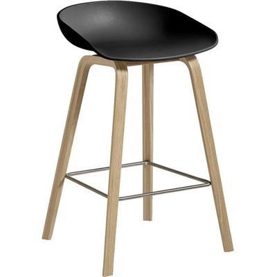 Hay Aas 32 Low Lacquered Oak Veneer + black