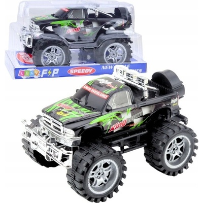 LEAN Toys Terénní auto King s pohonem na zadní kola, velká kola, zeleno-černé