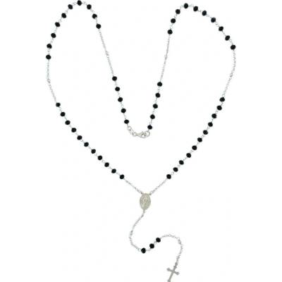 InfinitySilver Strieborný ruženec s onyxami SN14179955
