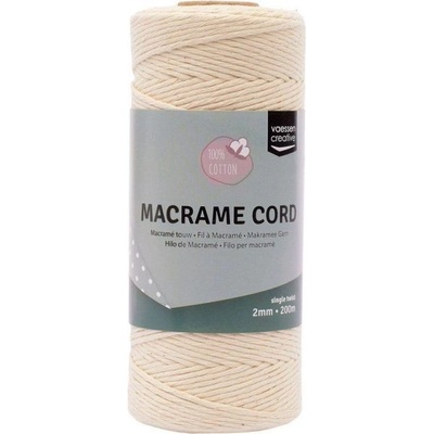 Vaessen Creative Macramé příze 2mmx200m natural