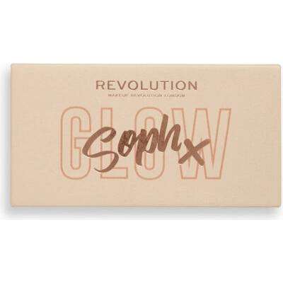Makeup Revolution Soph X Face Duo paletka rozjasňovačov Cookies and Cream 9 g