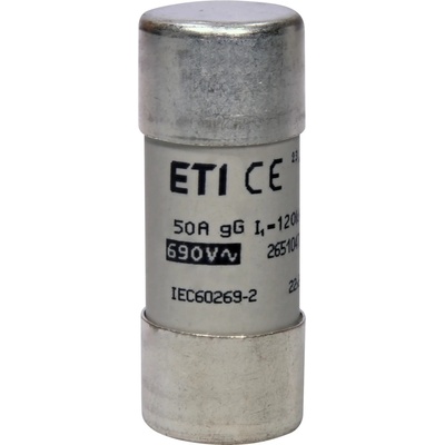 ETI Elektroelement, d.o.o. Valcová poistka ETI 002651047 CH22x58 gG 50A (690V)