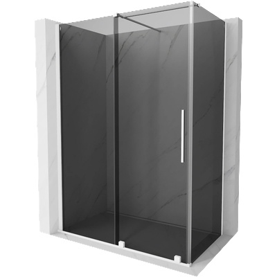 Mexen Velar плъзгаща се душ кабина 150 x 70 cm, графит, бяла - 871-150-070-41-20 (871-150-070-41-20)