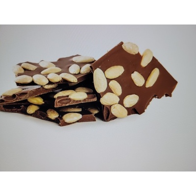 Čokoládovna Janek S mandlí lámaná mléčná 250 g