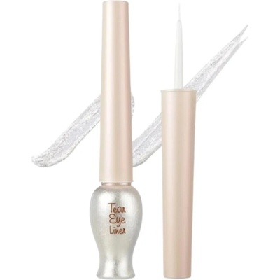 Etude Tear Eye Liner 1 White Crystal Pearl třpytivá linka na oči pro rozjasnění pohledu 8 g