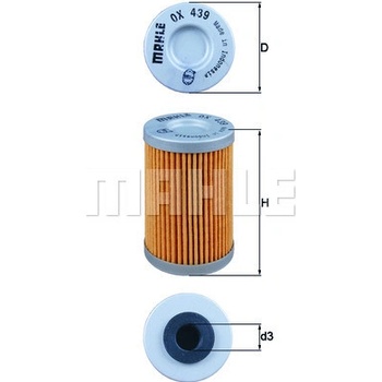 Olejový filter MAHLE ORIGINAL OX 439D (OX439D)