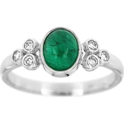 Zlatnictví U Kostela Diamantový prsten se smaragdem 36024