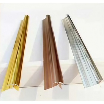 Декоративна Лайстна за UV Панел и WPS Панел | Външен Ъгъл 90 Градуса | Цвят: Злато, Розово Злато и Сребро | Дължина: 3000мм-3mm, 5mm и 8mm