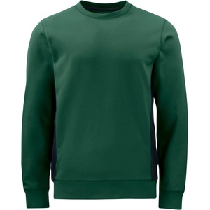ProJob 2127 sweatshirt roundneck/Мъжки здрав суитшърт с двоен капак - тъмнозелен 4xl (64212707414)