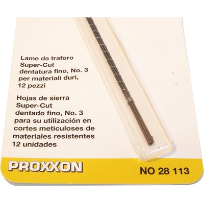 Proxxon 28113 Lupénkové pilky "Super-Cut" 41 zubů na 25 mm 12ks kov