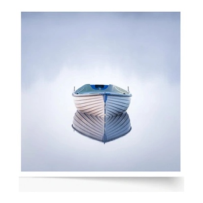Plagát Jazero: Loď 30x30 - 78526