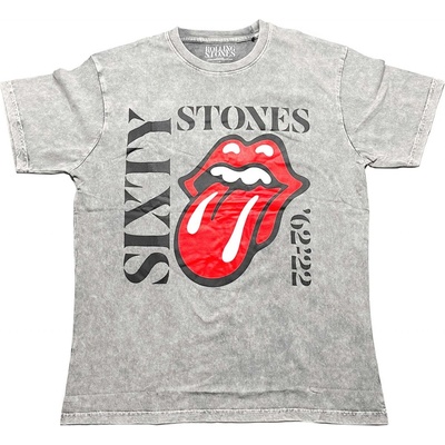 The Rolling Stones tričko Sixty Vertical šedé