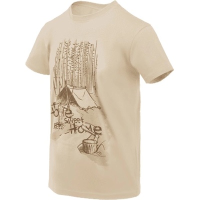 Helikon-Tex Home Sweet Home tričko s potlačou khaki