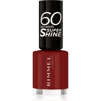 Rimmel 60 Seconds Super Shine лак за нокти цвят 320 Rapid Ruby 8ml