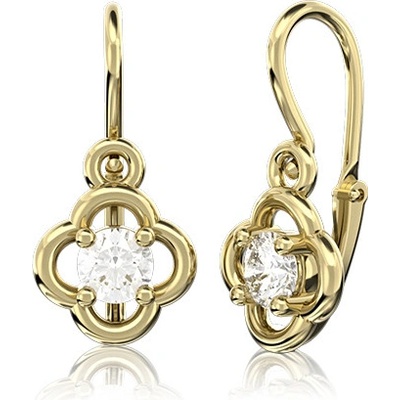Couple, Dětské náušnice Camille, žluté zlato se zirkonem, 585-66-3-0675.0Z00.0.00.001.14