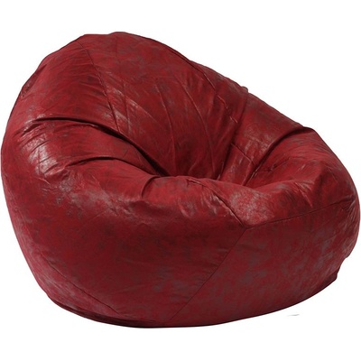 PUFRELAX Пуф, круша, 520л. , Nirvana Gigant - Cranberry, Перящ се калъф, Пълнеж от Полистиролни перли, Гама Premium, 8417 (PUF-G-NGG-PT-CRB)