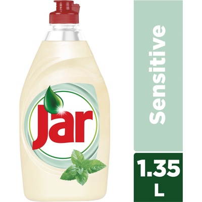 Jar Sensitive prostriedok na umývanie riadu Tea tree & Mint 1350 ml