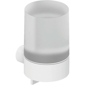 Kludi Vela R - Дозатор за сапун с държач, стъкло/матово бяло 5897653 (5897653)