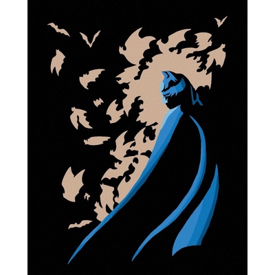 Zuty Batman obklopen netopýry 40 x 50 cm vypnuté plátno na rám 8596530202134