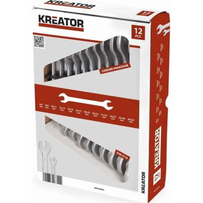 Kreator sada oboustraných otevřených klíčů 6-32mm 12ks KRT500003
