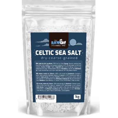 RawGH! - Guérandská keltská morská soľ hrubozrnná suchá 1kg 1kg